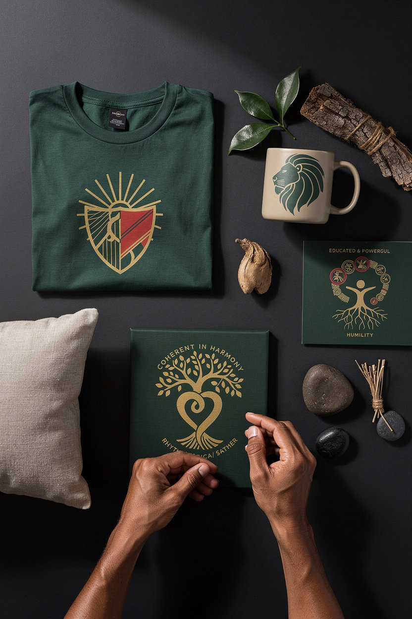 One Vibration Clothing and Company design meanings artwork symbolizing empowerment, nature, and cultural pride